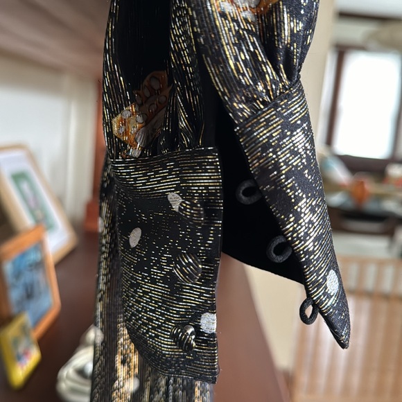 The Kooples Paris silk/metallic dress. Size 3 - I think is the same as a large. - Picture 9 of 16